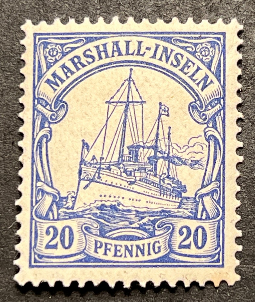 Travelstamps: GERMANY MARSHALL ISLANDS STAMPS Kaiser’s Yacht 20pf MOGH UnWMK
