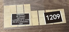 GERMANY SE-TENANT OSTLAND (RUSSIA) 4-STRIPS OF 3; 5 STRIPS OF 2 (MNH/MH) 1209