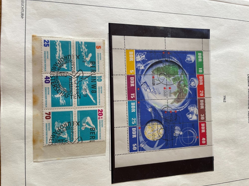 Germany DDR 1962 Space mse 663a + other good blocks cat £128