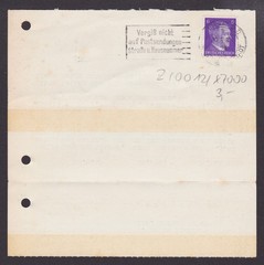 GERMANY 1942, Postcard from Leipzig to Lerbach, Special cancellation