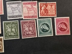 WW2 Nazi German NSDAP Third Reich Stamp Collection Many Sets! HI CV