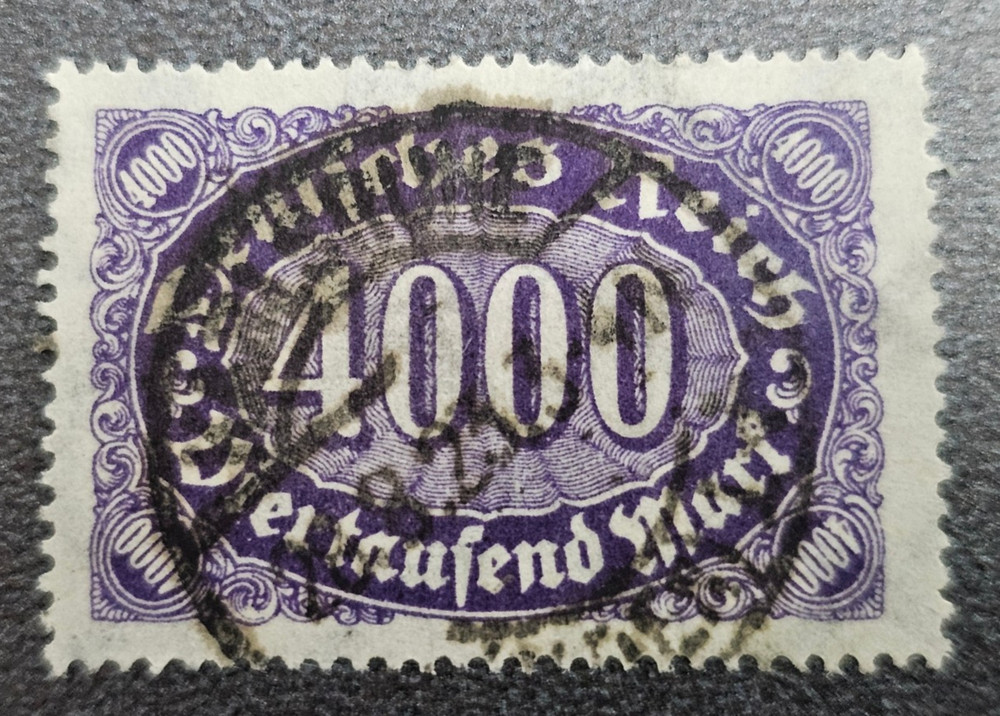 Stamp Germany Reich 4000 Mark 1923 Infla Berlin Mi. Nr. 255 [🇩🇪39150-7]