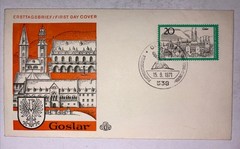1971 Germany Goslar First Day Cover FDC 20pf Stamp Tourism Series Sept 15
