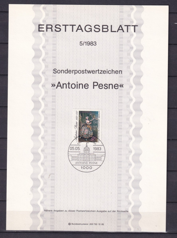 Berlin ETB 700 Scott 9N485 Antoine Pesne