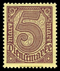 EBS Germany 1920 – Officials – Dienstmarken – Michel 23/33 – MNH** (short set)