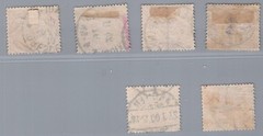 German Reich Michel No. 37 colors, stamped 6 times