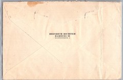 GERMANY 1929 POSTAL ADVERTISING COVER ADDR WIENER NEU. CANC PICT SLOGAN HAMBURG