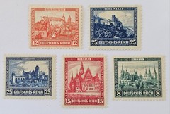 GERMANY CLASSICS SCARCE Buildings Lot of 5- 2x Never Hinged Mint, 3x VFMM €400