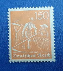 Germany Stamp Deutsches Reich 150 Pfennig 1921 Mi. Nr. 189 WZ 2 (22533)
