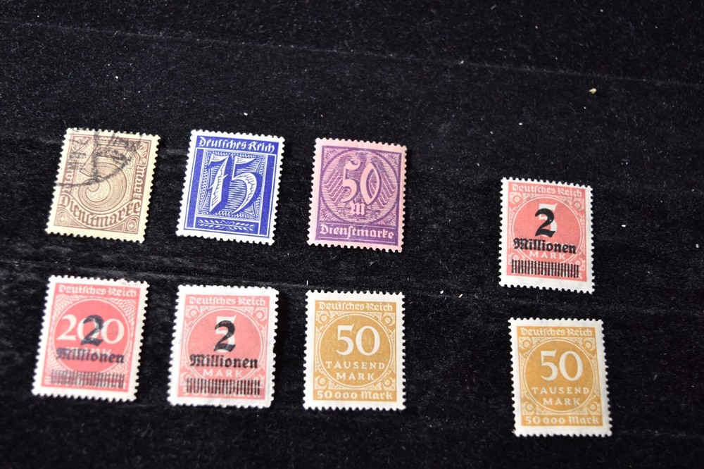 GERMANY 6 1920’S INFLATION – S O13+O20+S 170+269-270 USED+MH