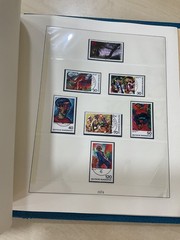 German stamps. 1973 – 1977 colour preprinted Linder album. Used. C409