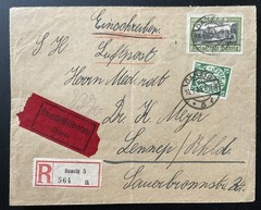 DANZIG 1924 207 +etc EXPRESS R-LETTER Good HIGH VALUE (G1791