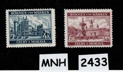 MNH Stamps Prague Industry & Architecture WWII Germany Occupation of BaM #2433