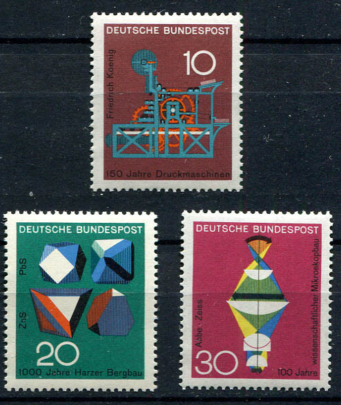 Germany – BRD : Science set from 1968 – mint NH