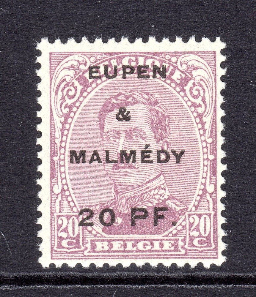 Germany, Belgium Occupation Scott #1N21 F/VF Unused 1920 20 Pfg Eupen & Malmedy
