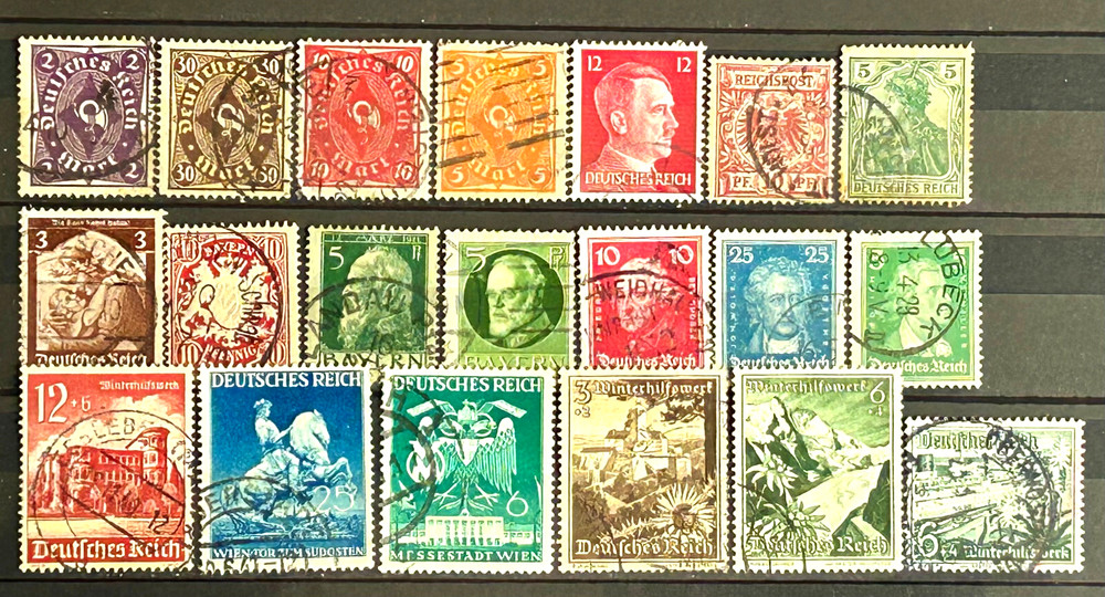 German Old Stamps – Lot of 20 stamps used great /585