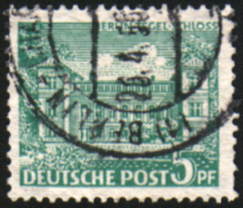 32869 Germany Berlin 1949 Stamp Scott #9N44 Tegel Castle Fine Used Clean Back