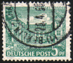 32869 Germany Berlin 1949 Stamp Scott #9N44 Tegel Castle Fine Used Clean Back