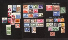 Germany Stamp Collection on 22 Pages, World War 2 & Occupations Lot (NC)