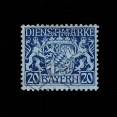 Germany, Bavaria, Scott O13, Coat of Arms, 1916-1920, used, 107152