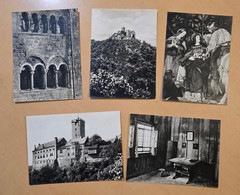 German Die Wartburg Castle Photo Cards Set x 5 Postcards