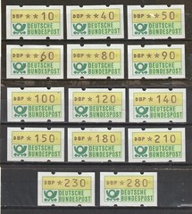 West Berlin 1981 ATM: Lot 2: (XF MNH W/ Back Ser #) Michel Stamp value $63.00