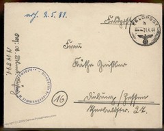 Germany 1944 Kriegsmarine Navy Ship Destroyer Erich Steinbrink Feldpost Co 87815