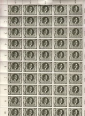Stamp Germany Mi 849 Sc B236 Sheet 1943 WW2 3rd Reich Hitler 54th Birthday MNH