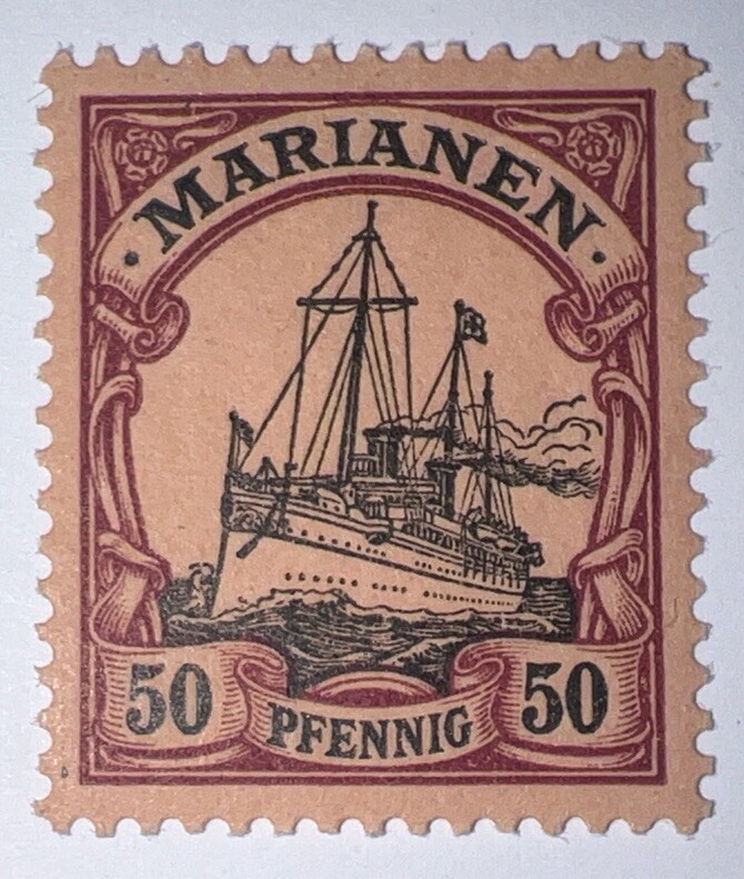 Travelstamps: GERMANY MARIANEN STAMPS Kaiser’s Yacht Mint OG H 50p UNWMK