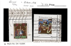Germany, Postage Stamp, #B807-B808 Used, 1996 Christmas (AC)