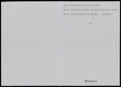 GERMANY FOLDER 1993/47 WEIHNACHTEN CHRISTMAS NOEL NAVIDAD