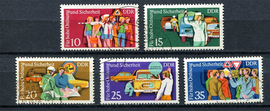 Germany – DDR : Traffic Safety set from 1975 – used