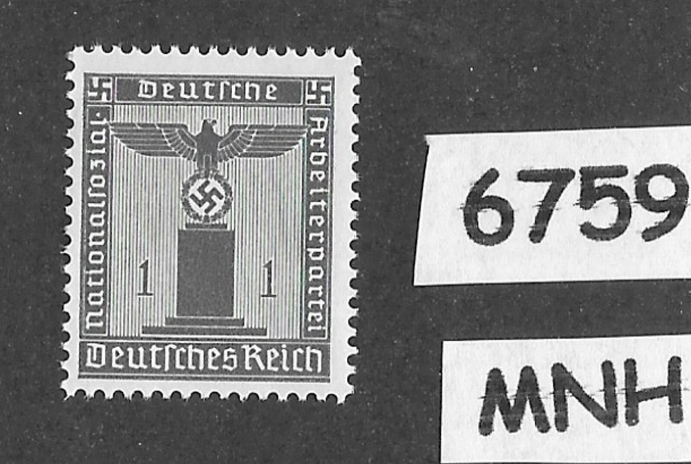 #6759 MNH WWII Germany stamp Sc S12 / 1942 PF01 issue / Official Third Reich