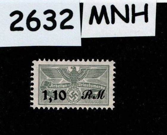 MNH stamp 1,10 RM Revenue WWII Third Reich Germany Medical Disability #2632
