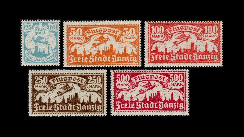 Danzig 1923 Mi.No. 133-137 *