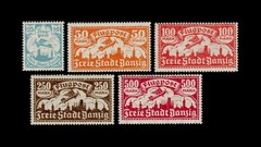 Danzig 1923 Mi.No. 133-137 *