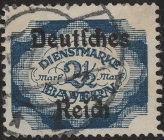 Stamp Germany Official Mi 040-50 Sc O58-68 1920 Dienst Reich Bavaria WWII Used