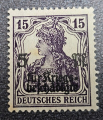 Stamp Germany Reich Germania 5 Pfennig 1919 Mi. Nr. 106 [🇩🇪39465-14]