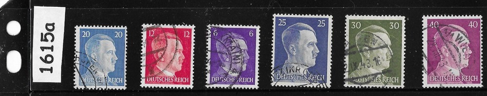 Adolf Hitler stamps 1941 issues Third Reich era Germany during WWII $1615a