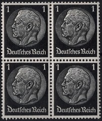 Stamp Germany Mi 512 Block 1933 Fascism War Hindenburg Prussia WWI Army MNH