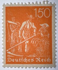 Travelstamps: 1921 Germany Stamp Deutsches Reich 150 Pfennig Michel Nr. 189 MNH