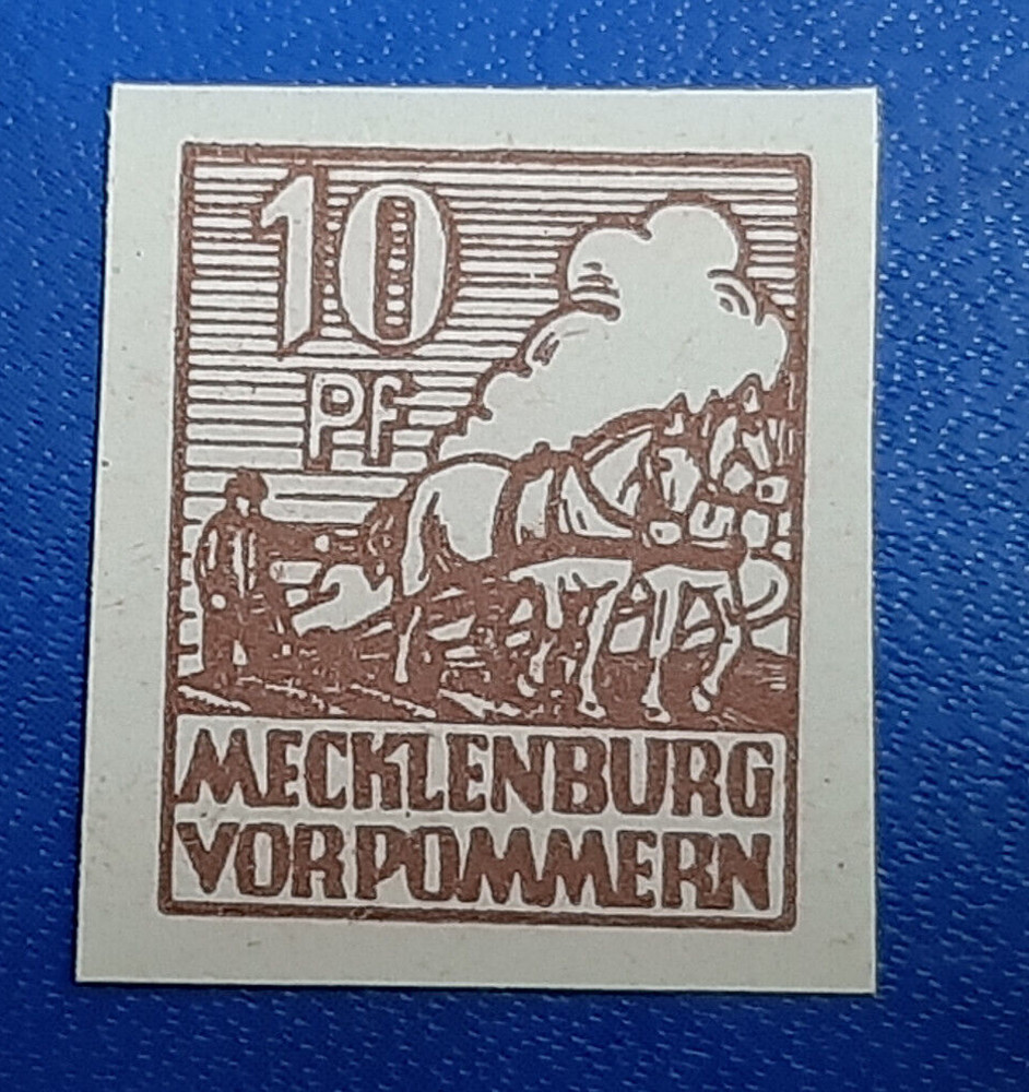 Germany Stamp Allied Occupation 10 Pfennig 1946 SBZ Mi. Nr. 35 y (20849)