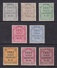 GERMANY 1903 Officials set of 8 SG O82-O89 MH/*