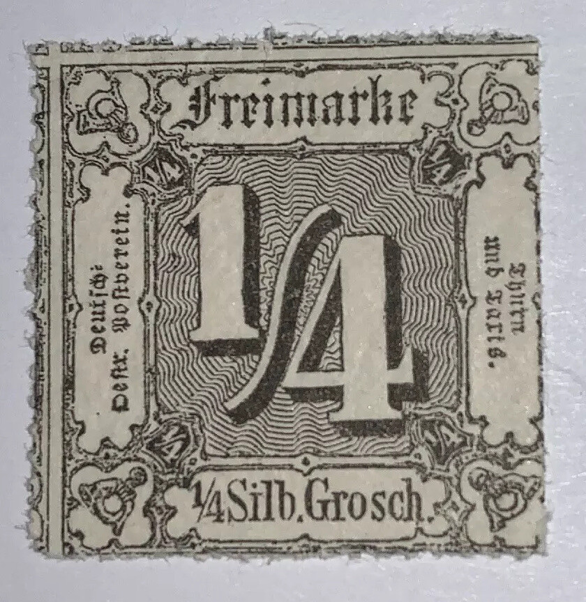 Travelstamps: 1859-1860 Germany Thurn And Taxis Stamps Sg15 Mint Mogh