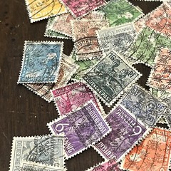 1940’s ALLIED OCCUPIED GERMANY STAMPS LOT WITH POST HORN OVERPRINTS