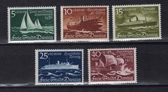 GERMANY 3rd REICH DANZIG 1938 WINTER WELFARE SCOTT B28-B32 PERFECT MNH