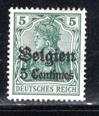 GERMANY STAMPS DEUTSCHES REICH OVERPRINT BELGIUM MINT HINGED NG LOT 1426AX