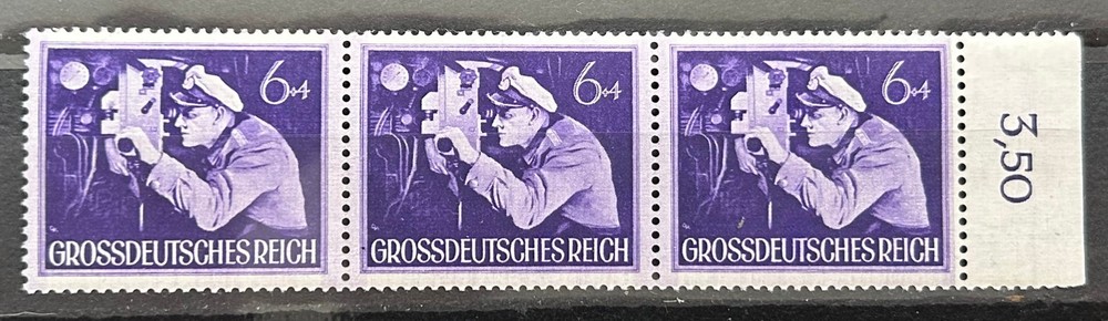 1944 German3 Stamps stripe Armed Forces Day Submarine Commander MNH /279