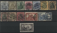 Germany 1902 – Part Set Used. (No 60pf and 5M). SG 67-95b. CV £40.