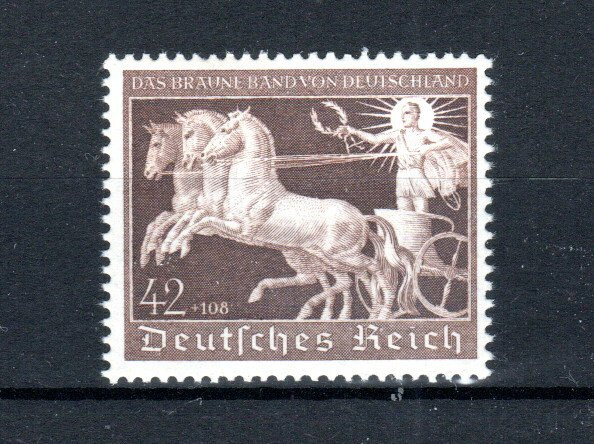 Germany 1940 42pf + 108pf Brown Ribbon Race and Hitler’s Culture Fund SG 735 MNH